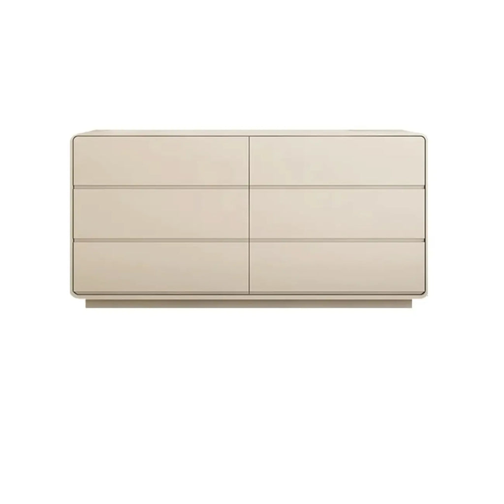 Commode double élégante en pin avec grand espace de rangement pour chambre à coucher