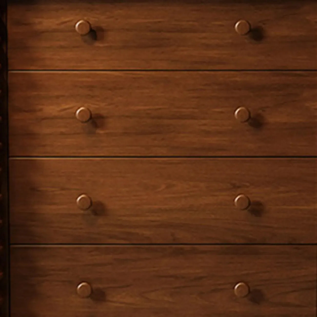Élégante commode double en bois à 5 tiroirs pour chambre à coucher