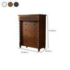 Élégante commode double en bois à 5 tiroirs pour chambre à coucher