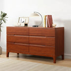 Commode contemporaine en bois laqué à 5 tiroirs