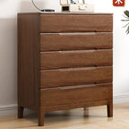 Commode contemporaine en bois laqué à 5 tiroirs