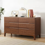 Commode contemporaine en bois laqué à 5 tiroirs