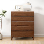 Commode contemporaine en bois laqué à 5 tiroirs