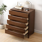 Commode contemporaine en bois laqué à 5 tiroirs