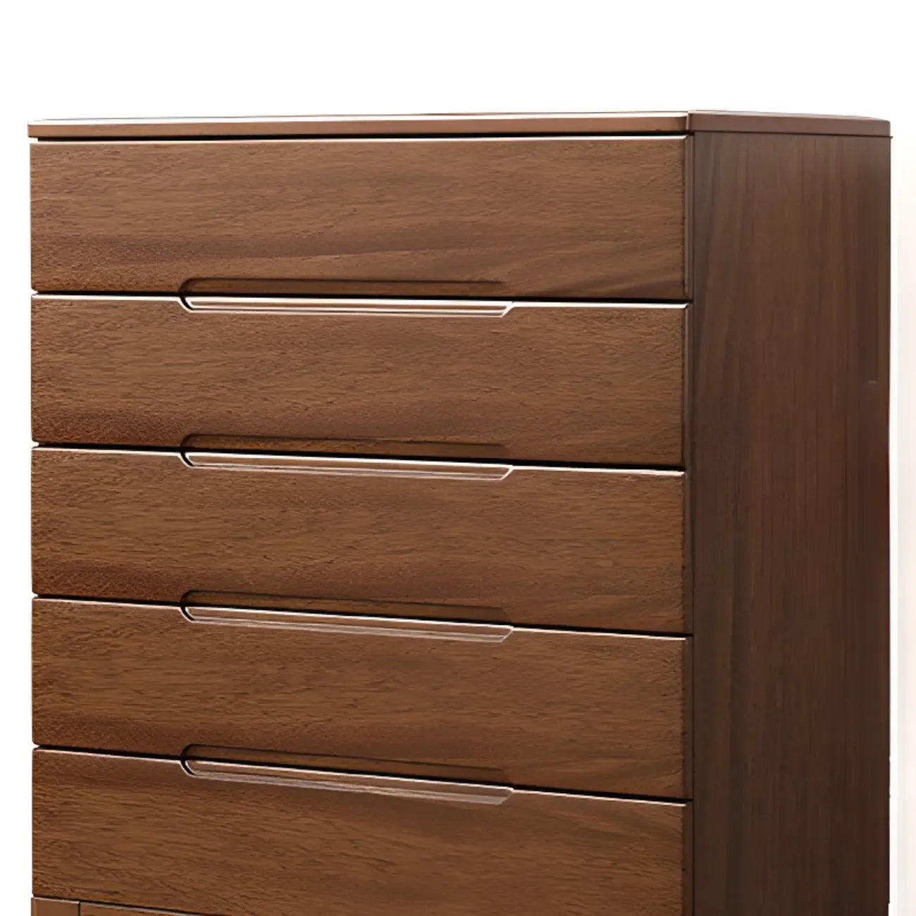 Commode contemporaine en bois laqué à 5 tiroirs