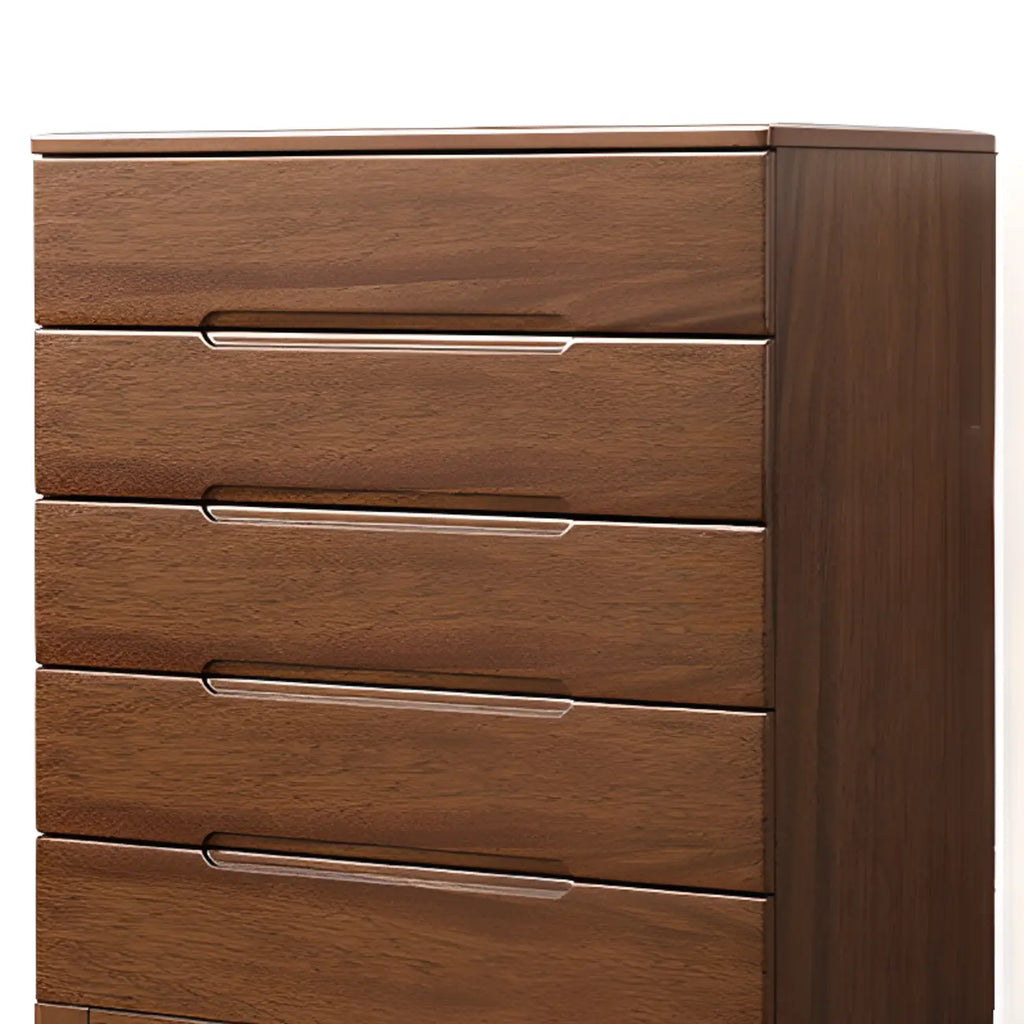 Commode contemporaine en bois laqué à 5 tiroirs