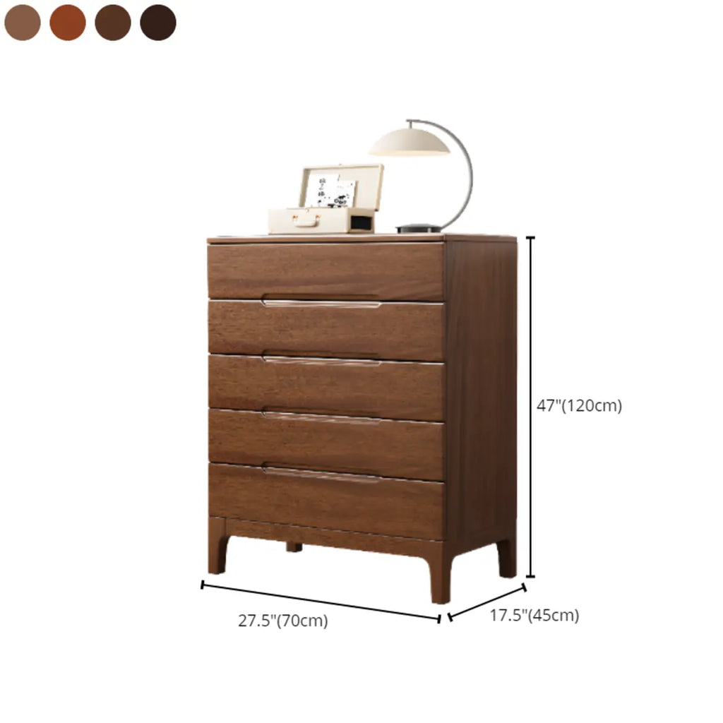 Commode contemporaine en bois laqué à 5 tiroirs
