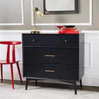 Commode industrielle en bois à 6 tiroirs