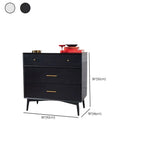 Commode industrielle en bois à 6 tiroirs