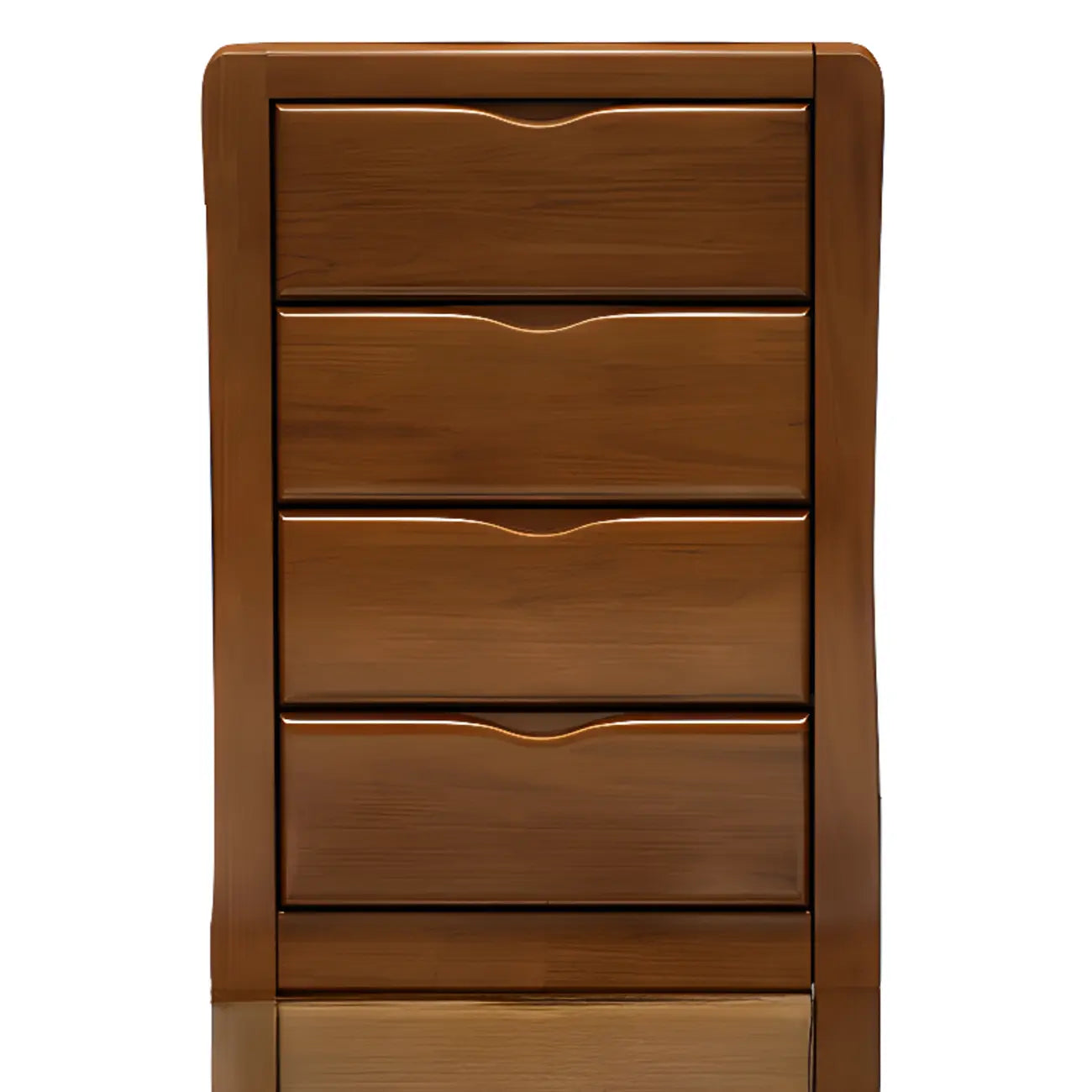 Commode double classique en bois d'hévéa à 9 tiroirs
