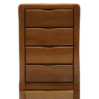 Commode double classique en bois d'hévéa à 9 tiroirs