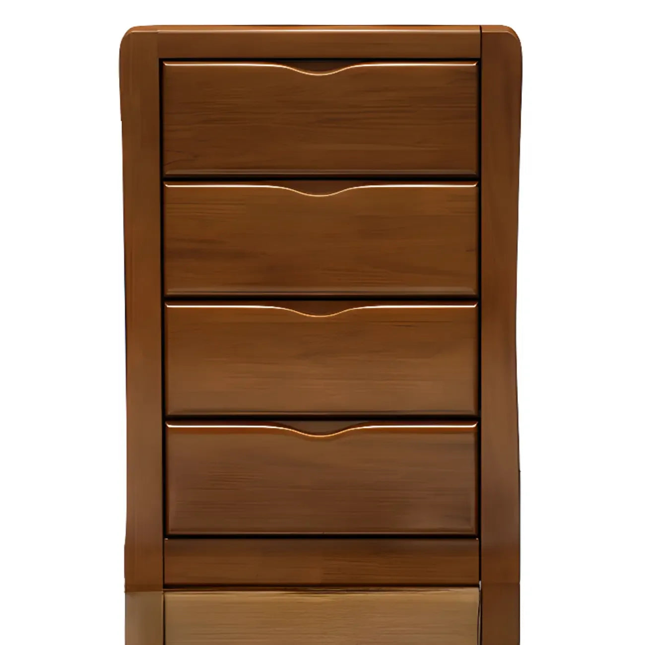 Commode double classique en bois d'hévéa à 9 tiroirs