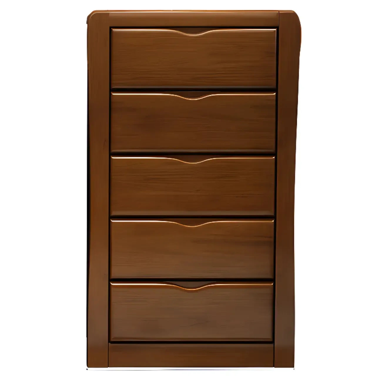 Commode double classique en bois d'hévéa à 9 tiroirs