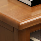 Commode double classique en bois d'hévéa à 9 tiroirs