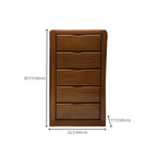 Commode double classique en bois d'hévéa à 9 tiroirs