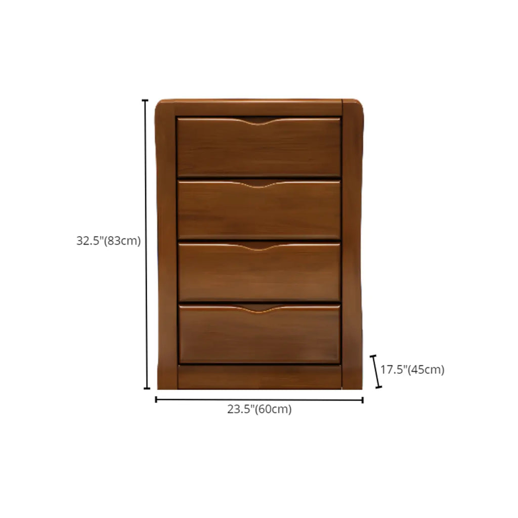 Commode double classique en bois d'hévéa à 9 tiroirs