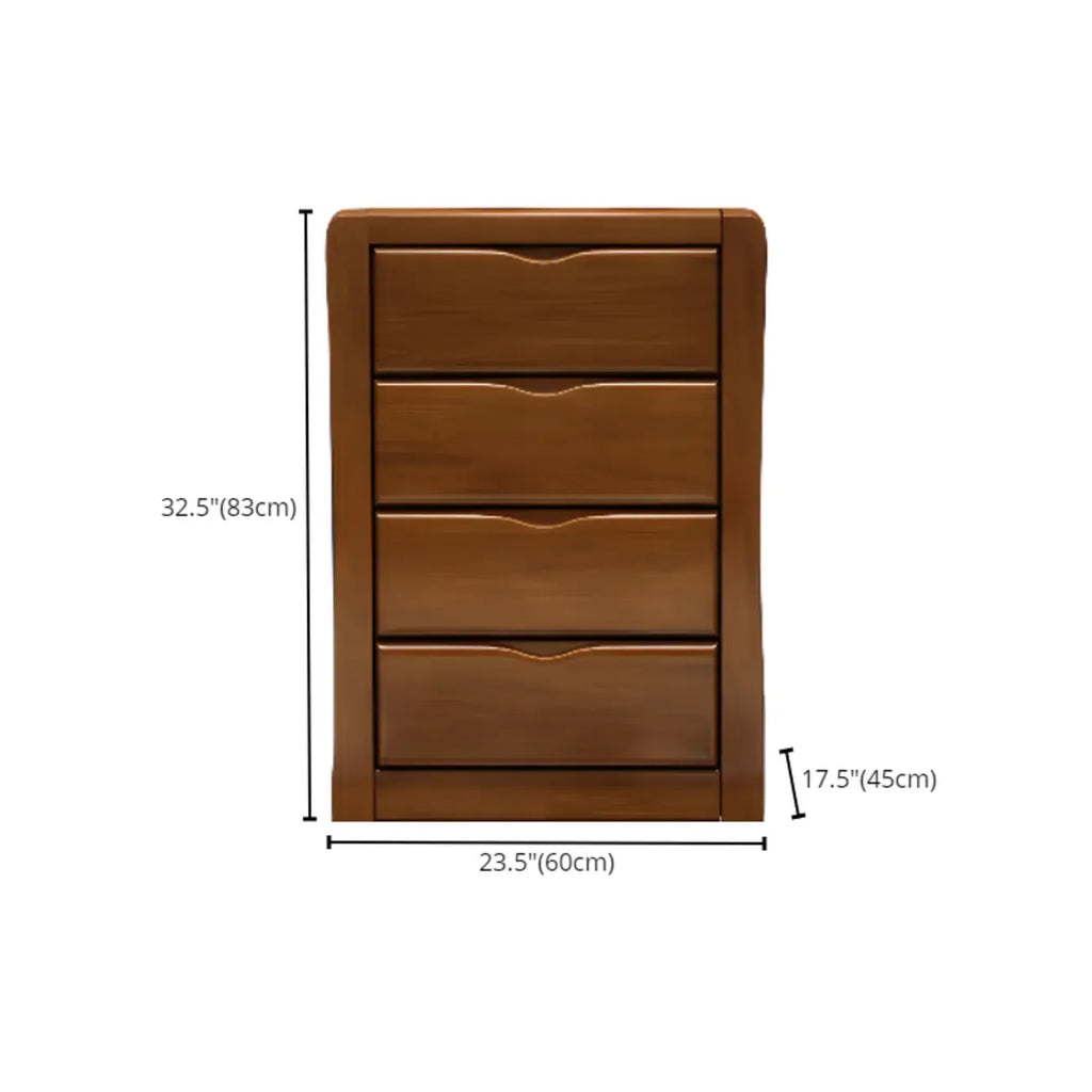 Commode double classique en bois d'hévéa à 9 tiroirs