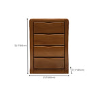 Commode double classique en bois d'hévéa à 9 tiroirs