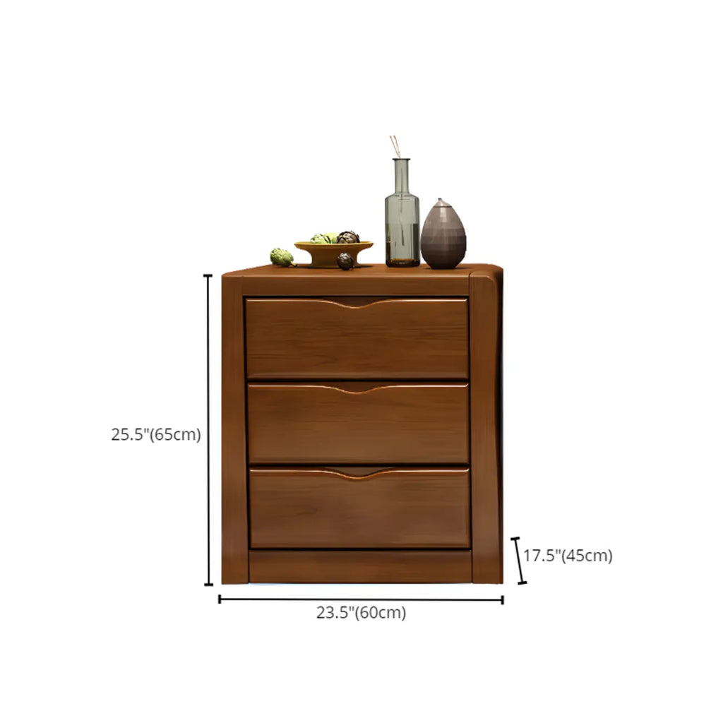 Commode double classique en bois d'hévéa à 9 tiroirs