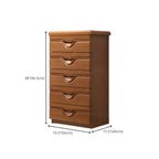 Commode double classique en bois d'hévéa à 9 tiroirs