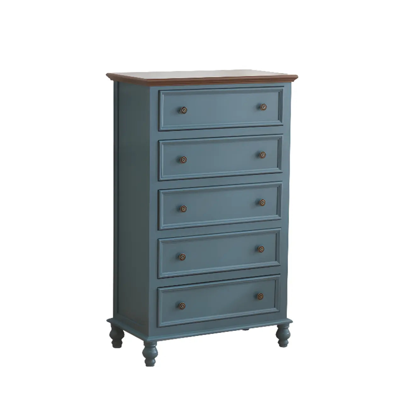 Commode élégante en bois blanc à 9 tiroirs pour chambre à coucher