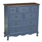 Commode élégante en bois blanc à 9 tiroirs pour chambre à coucher