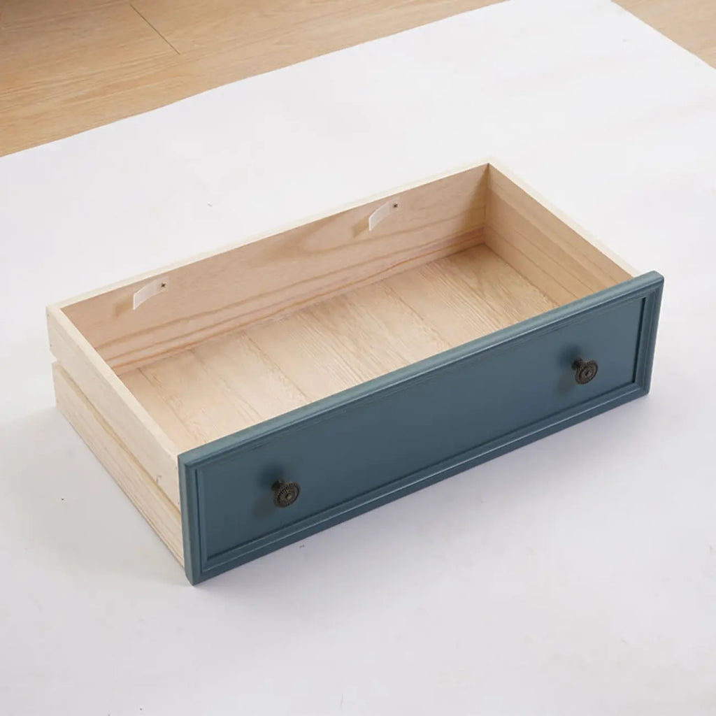 Commode élégante en bois blanc à 9 tiroirs pour chambre à coucher
