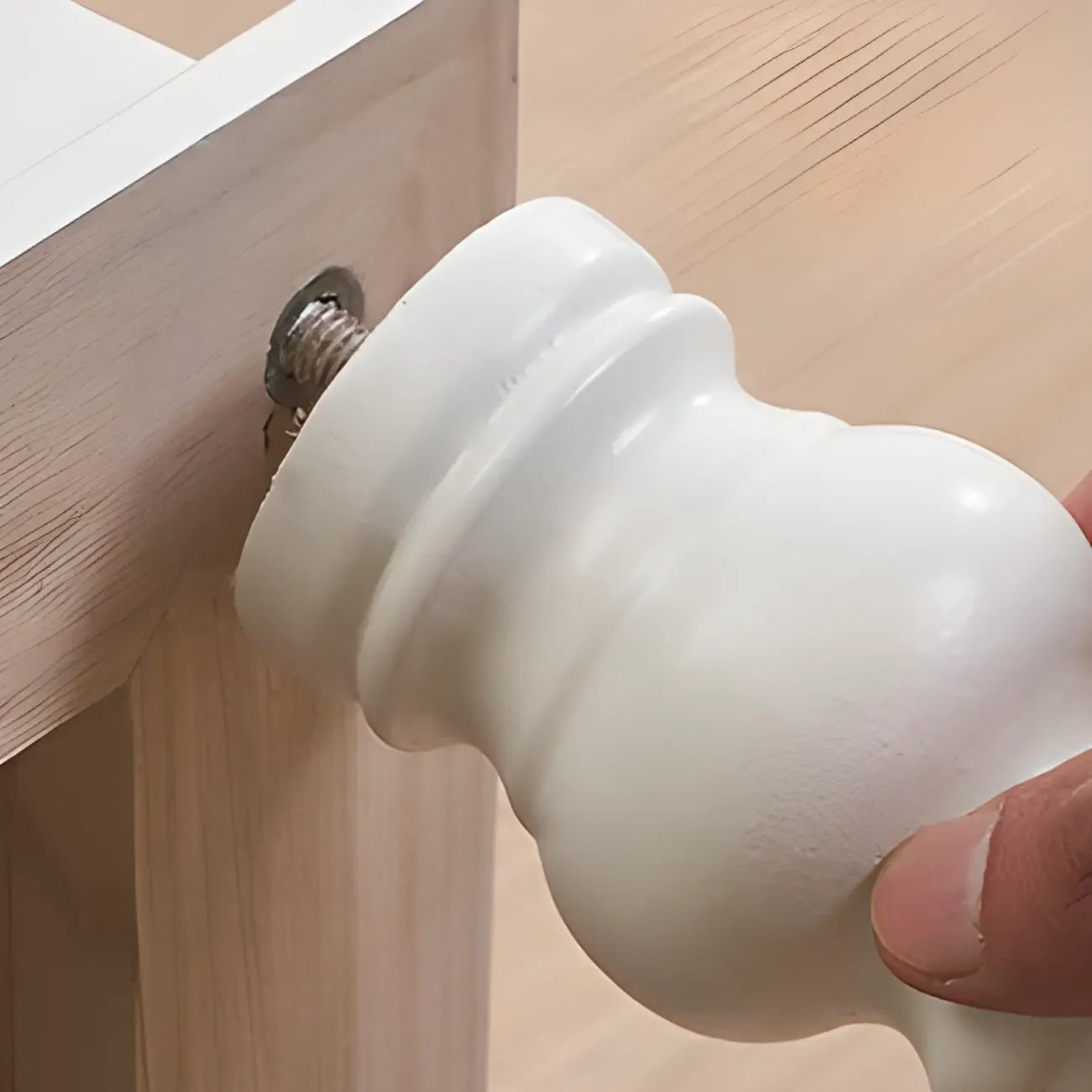 Commode élégante en bois blanc à 9 tiroirs pour chambre à coucher