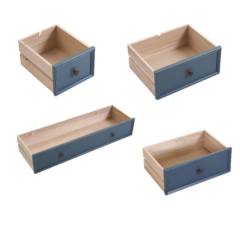 Commode élégante en bois blanc à 9 tiroirs pour chambre à coucher