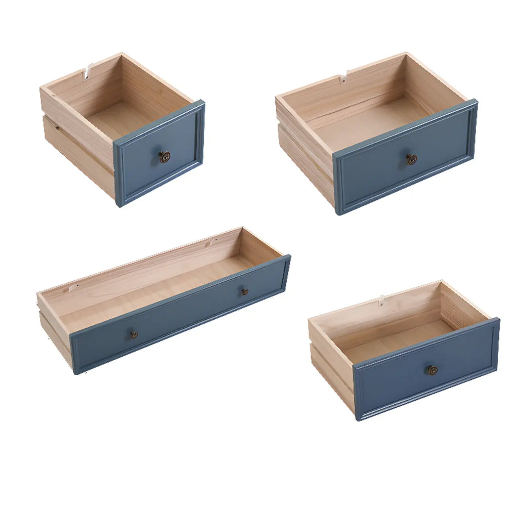 Commode élégante en bois blanc à 9 tiroirs pour chambre à coucher