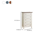 Commode élégante en bois blanc à 9 tiroirs pour chambre à coucher