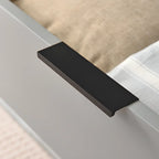 Console-commode grise industrielle avec double rangement
