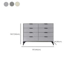 Console-commode grise industrielle avec double rangement