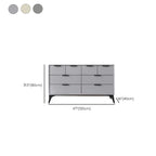 Console-commode grise industrielle avec double rangement