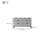 Console-commode grise industrielle avec double rangement