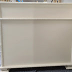 Élégant meuble à chaussures d'entrée en bois blanc avec 4 tiroirs