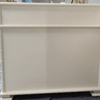 Élégant meuble à chaussures d'entrée en bois blanc avec 4 tiroirs