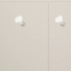 Meuble à chaussures d'entrée moderne en bois blanc avec façade rabattable