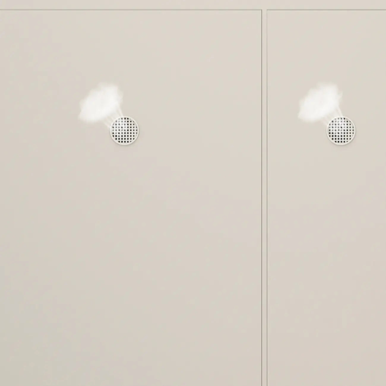 Meuble à chaussures d'entrée moderne en bois blanc avec façade rabattable