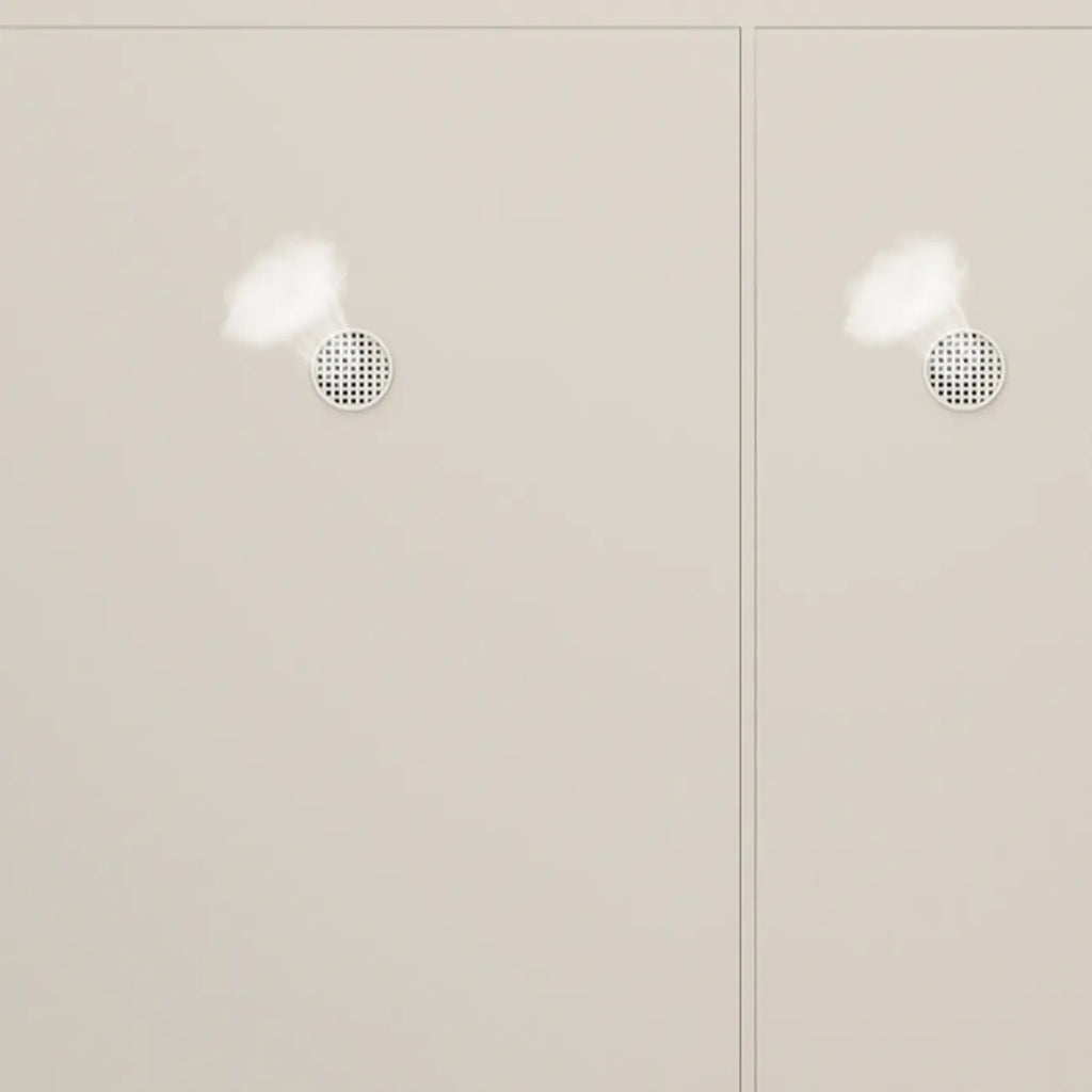 Meuble à chaussures d'entrée moderne en bois blanc avec façade rabattable