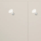 Meuble à chaussures d'entrée moderne en bois blanc avec façade rabattable