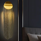 Applique murale de luxe en métal avec abat-jour en aluminium à lumière ambiante