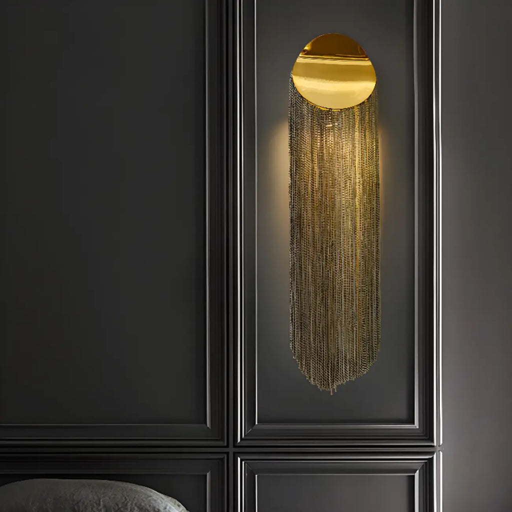 Applique murale de luxe en métal avec abat-jour en aluminium à lumière ambiante