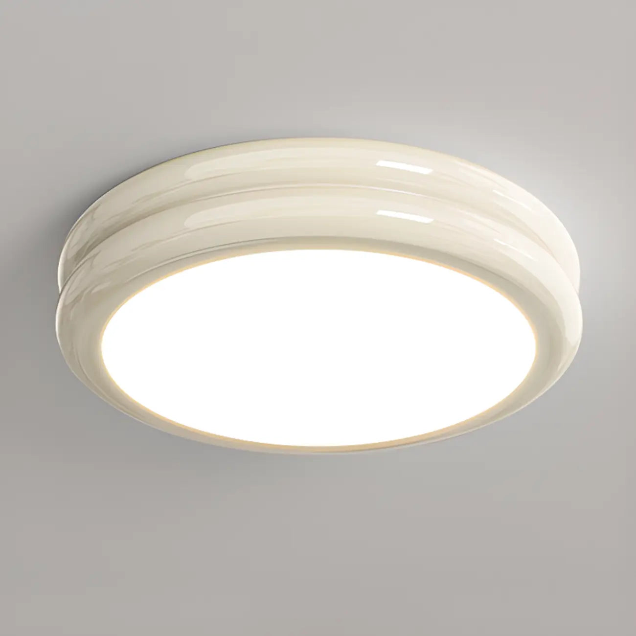Plafonnier LED circulaire encastré à intensité variable pour salon