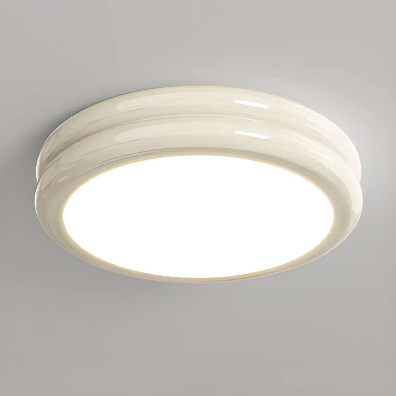 Plafonnier LED circulaire encastré à intensité variable pour salon