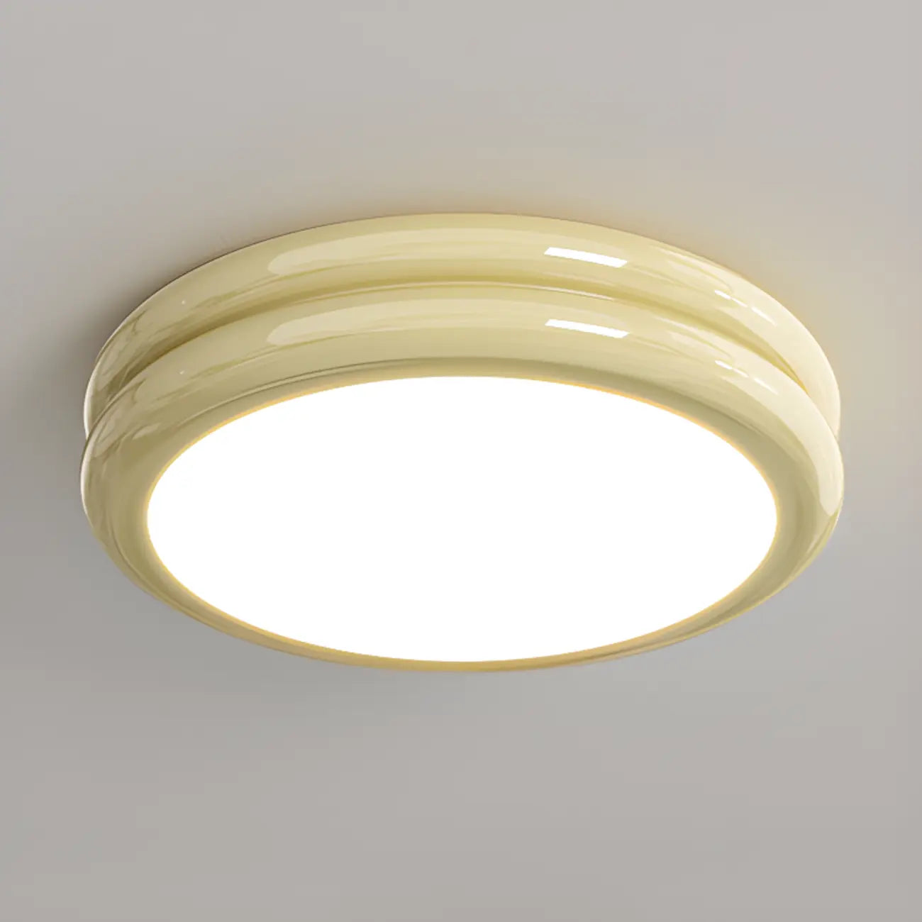 Plafonnier LED circulaire encastré à intensité variable pour salon