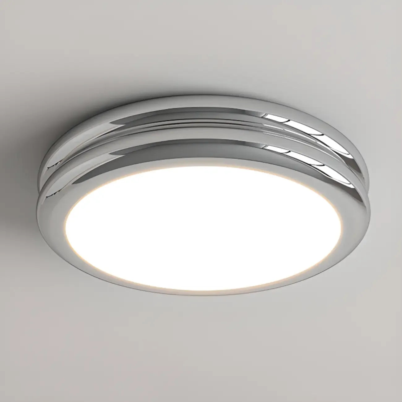 Plafonnier LED circulaire encastré à intensité variable pour salon
