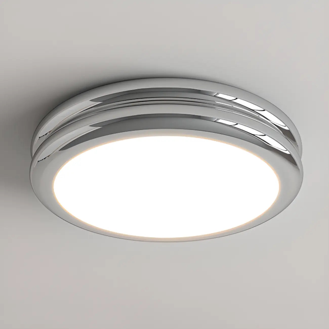 Plafonnier LED circulaire encastré à intensité variable pour salon