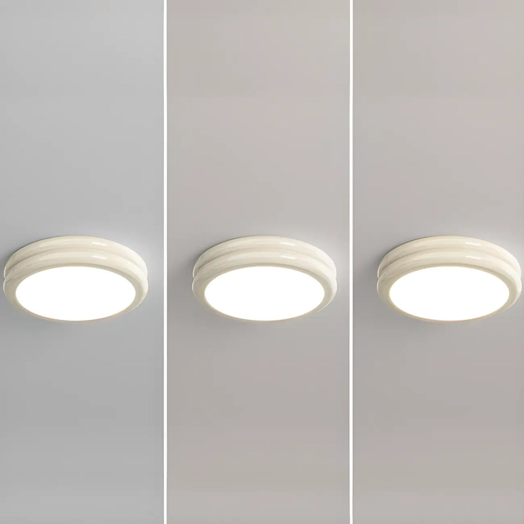Plafonnier LED circulaire encastré à intensité variable pour salon