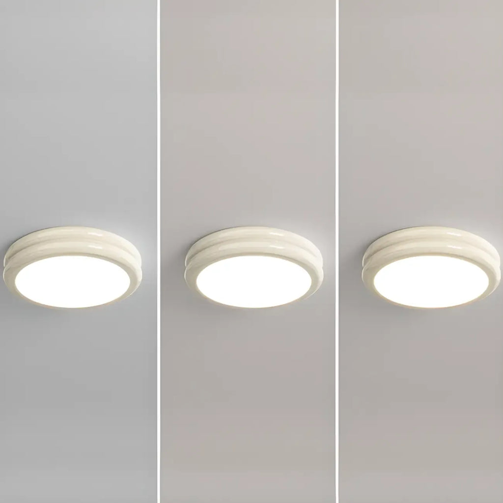 Plafonnier LED circulaire encastré à intensité variable pour salon